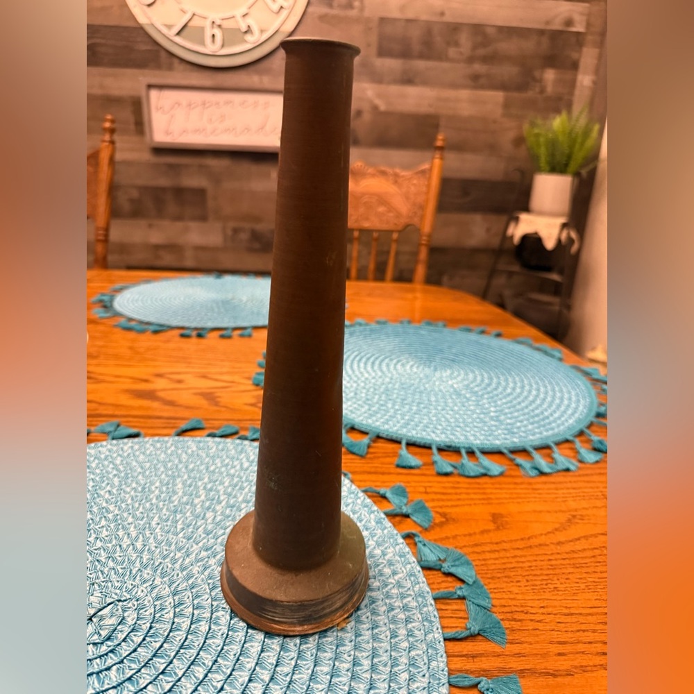 Vintage brass fire hose nozzle